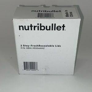Nutribullet stay- fresh resealable‎ Lids NEW!!
